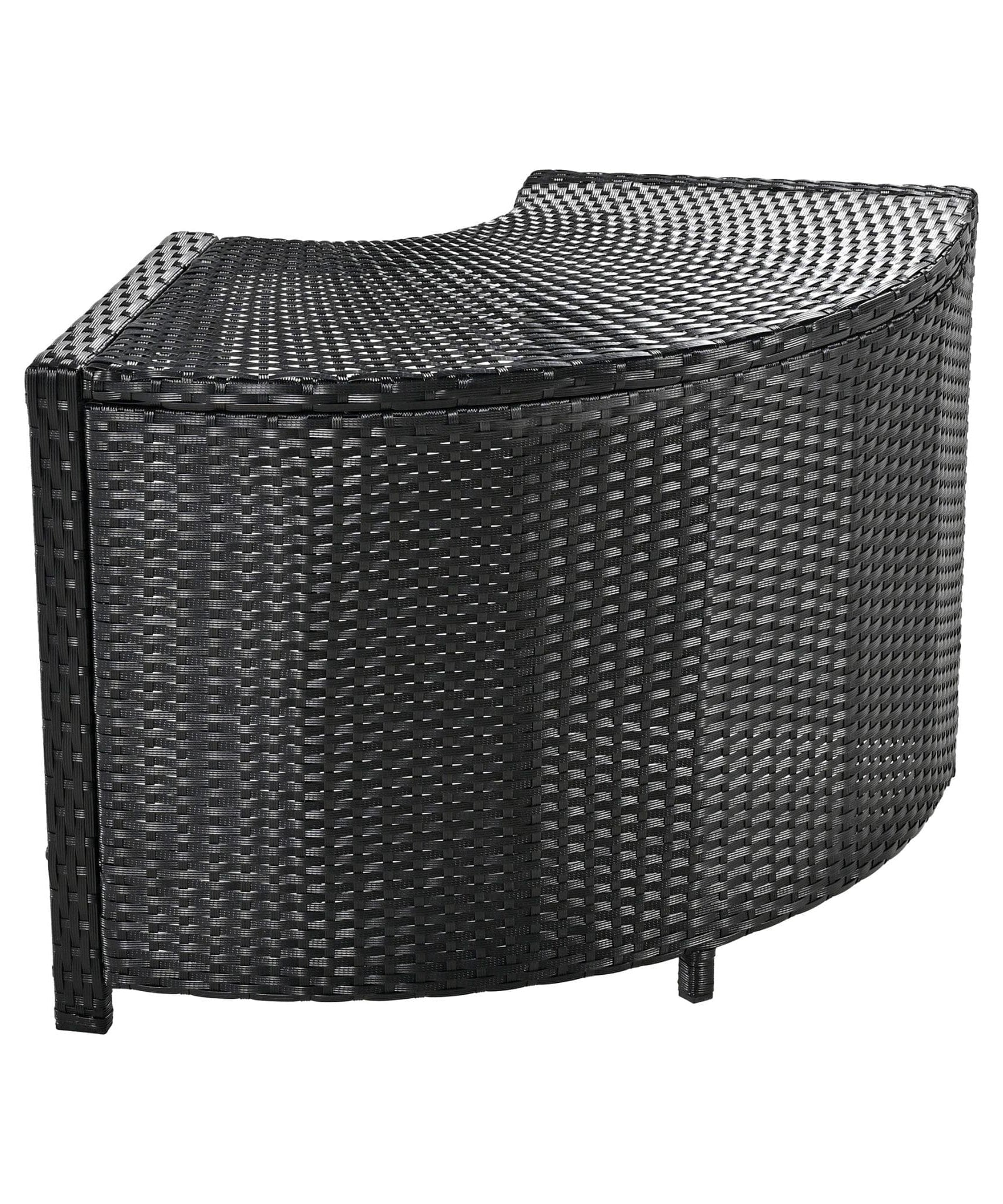 Alora Large Outdoor Quadrilateral Spa Surround Rattan Sectional Sofa Set With Storage Compartments (SAK80217)