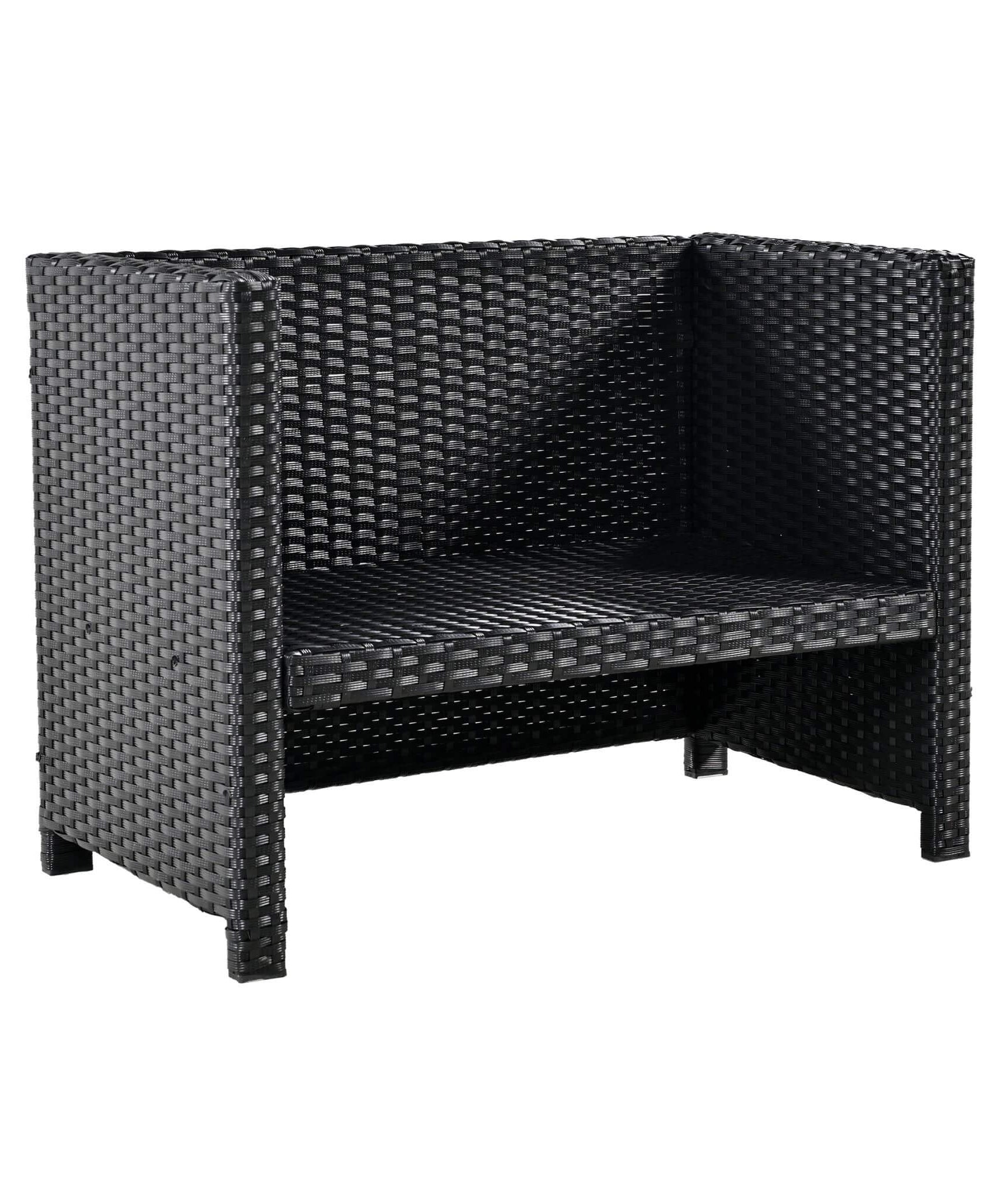 Alora Large Outdoor Quadrilateral Spa Surround Rattan Sectional Sofa Set With Storage Compartments (SAK80217)