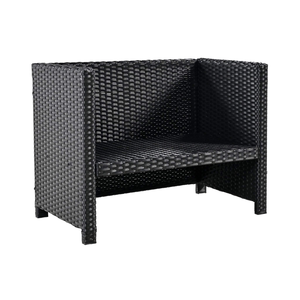 Alora Large Outdoor Quadrilateral Spa Surround Rattan Sectional Sofa Set With Storage Compartments (SAK80217)