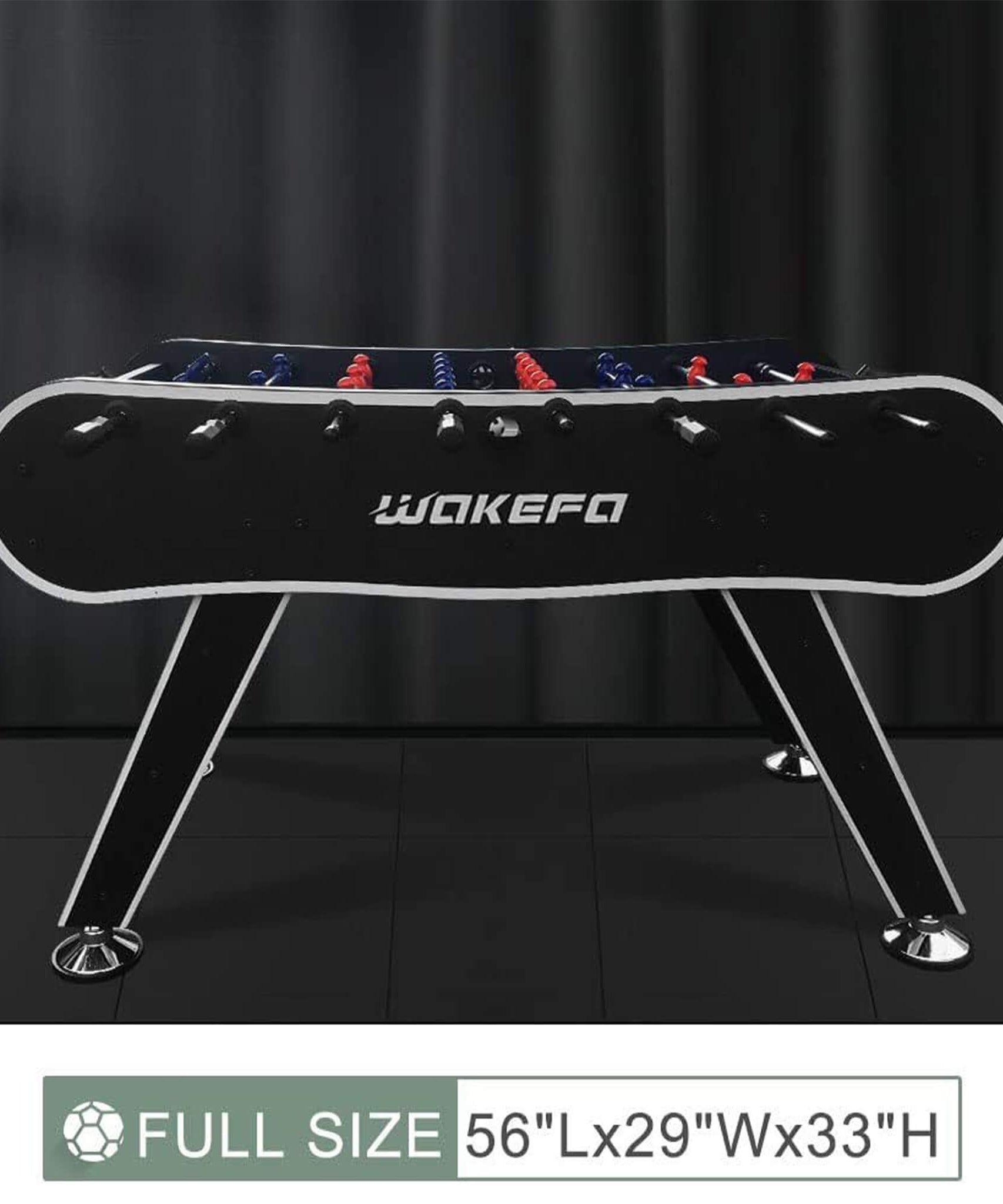 Large 56-Inch Premium Full-Size Soccer Foosball Game Table (SAK96312)