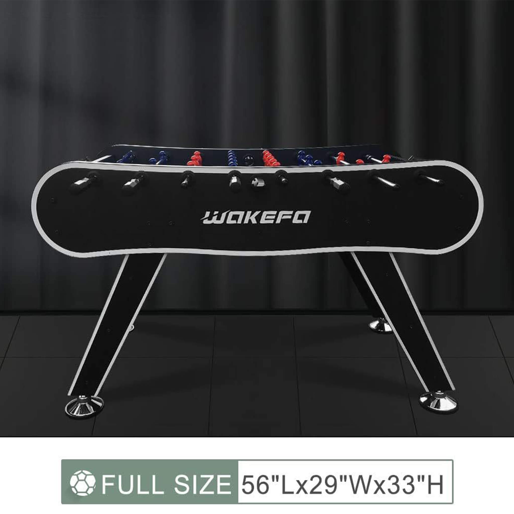Large 56-Inch Premium Full-Size Soccer Foosball Game Table (SAK96312)