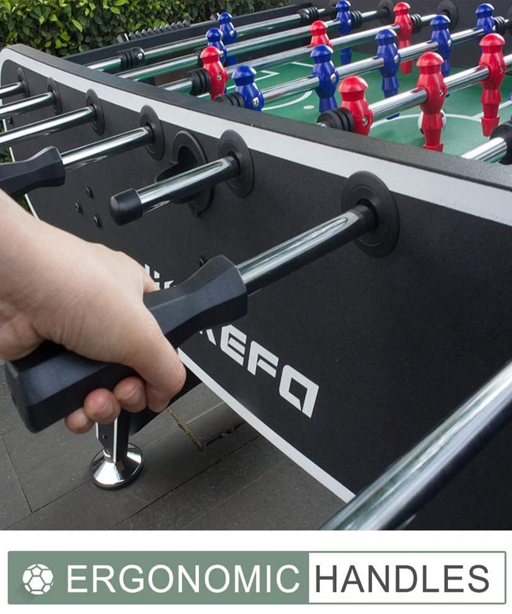 Large 56-Inch Premium Full-Size Soccer Foosball Game Table (SAK96312)
