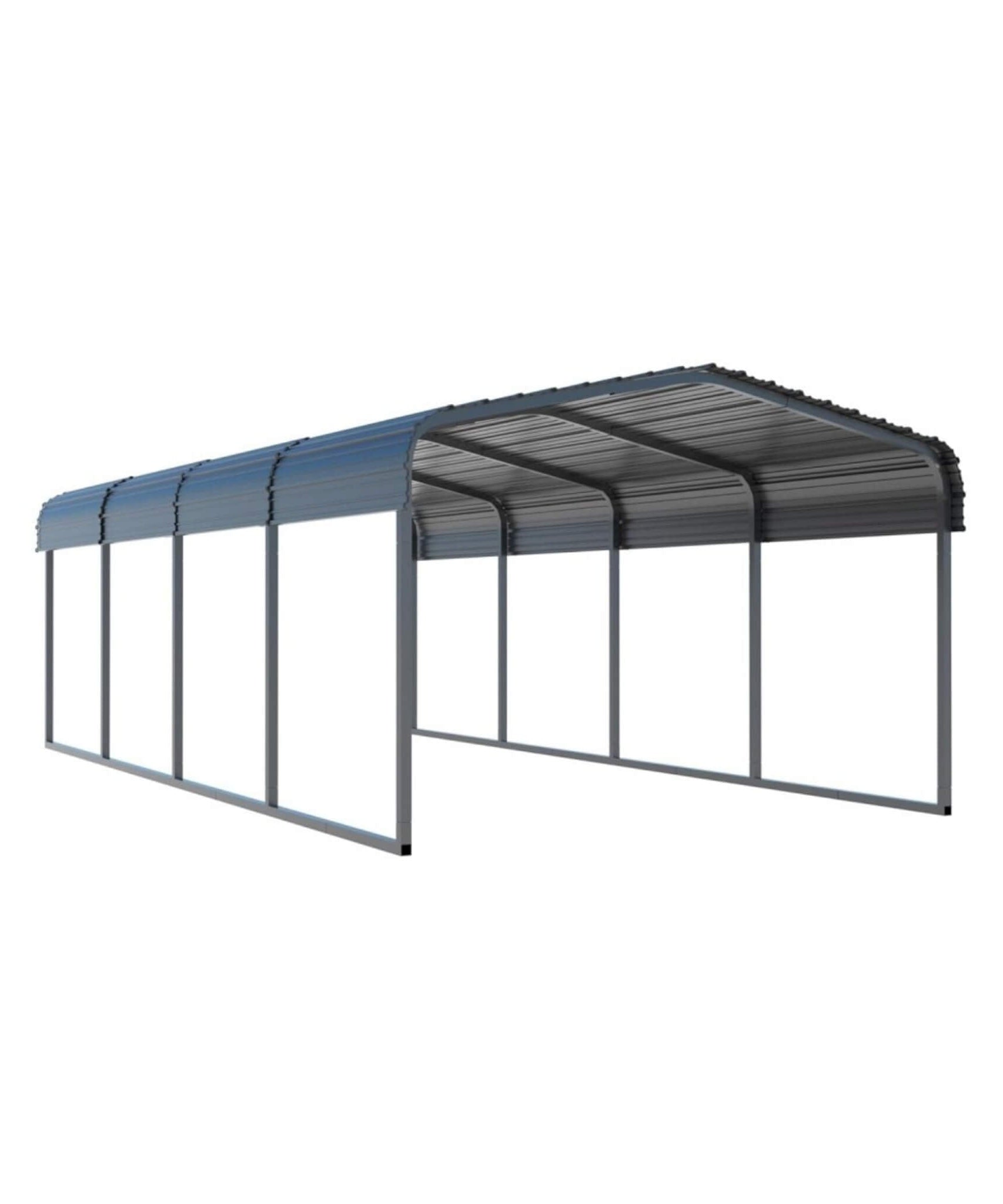 [12X20FT] Alora Premium Modern Heavy-Duty Outdoor Alloy Steel Carport Canopy (SAK91486)