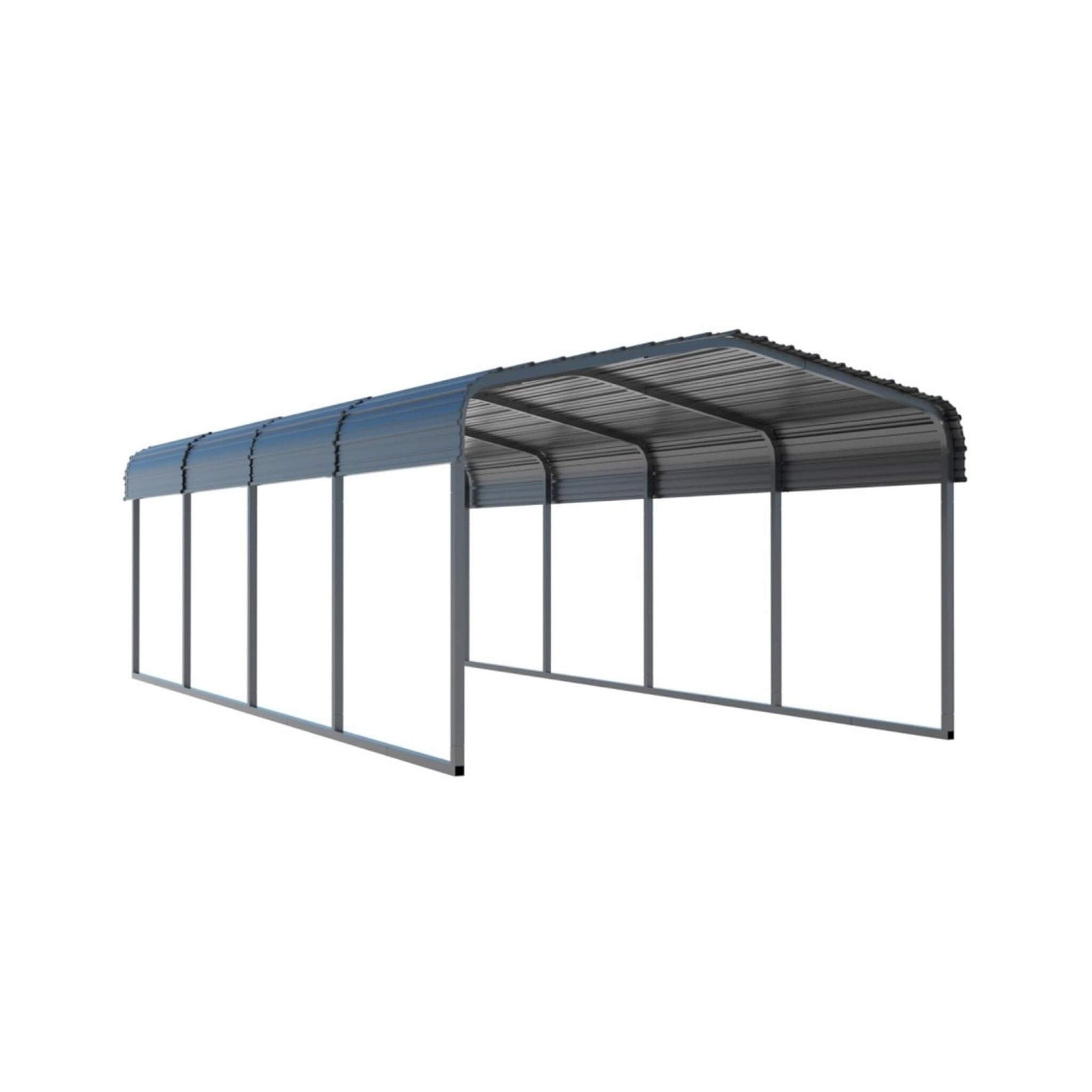 [12X20FT] Alora Premium Modern Heavy-Duty Outdoor Alloy Steel Carport Canopy (SAK91486)