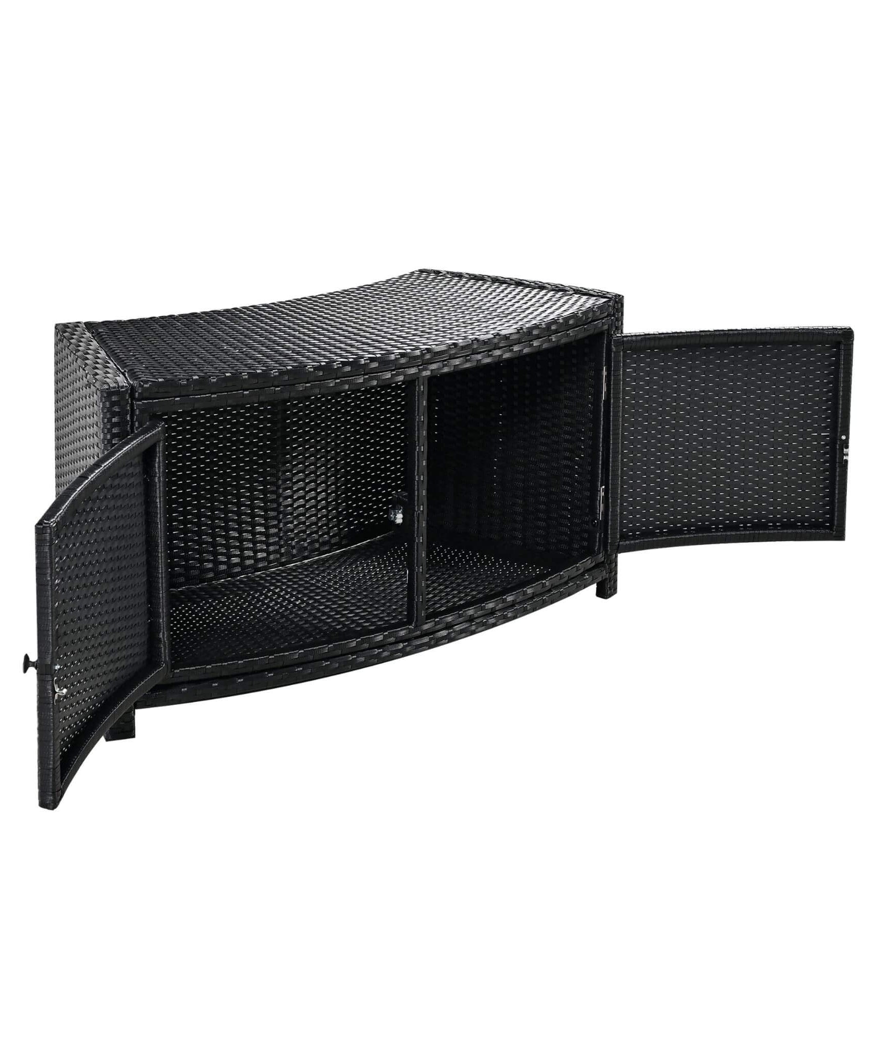 Alora Large Premium Surround Spa Patio Rattan Sofa Set With Storage Compartments And Cushions (SAK75629)