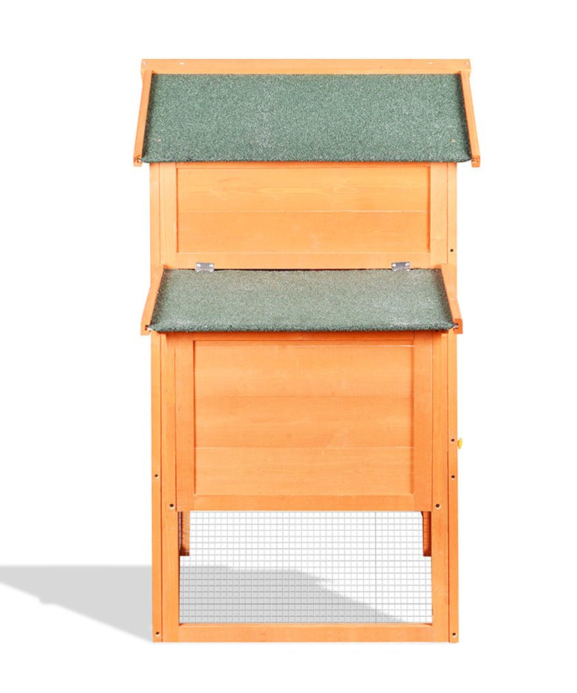 Large 160-Inch Wooden Backyard Hen Chicken Coop Enclosure W/ Nest Box & Run (SAK96451)