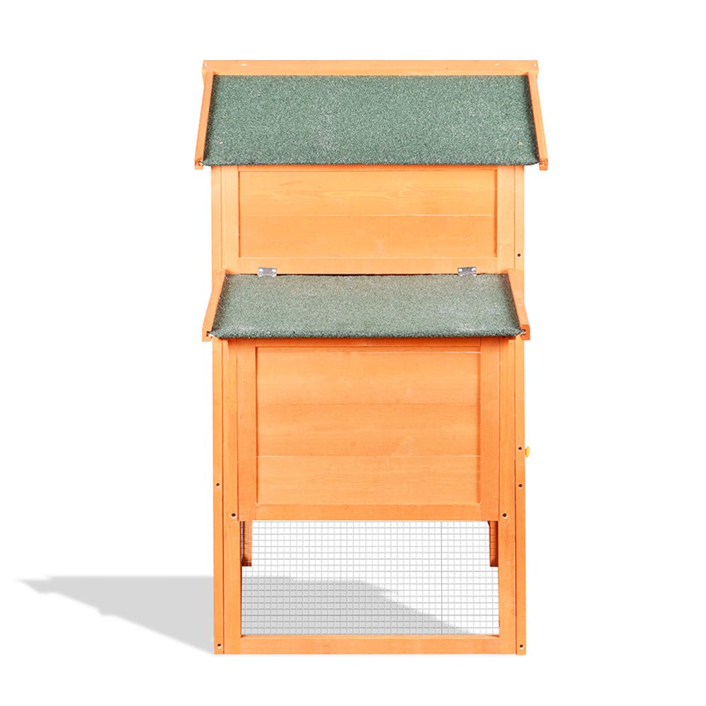 Large 160-Inch Wooden Backyard Hen Chicken Coop Enclosure W/ Nest Box & Run (SAK96451)