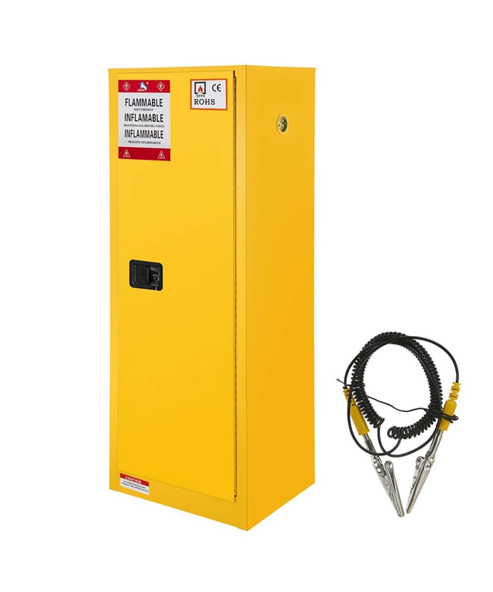 Großer gelber 35-Zoll-Hochleistungs-Brandschutzschrank für brennbare Stoffe (SAK52837)