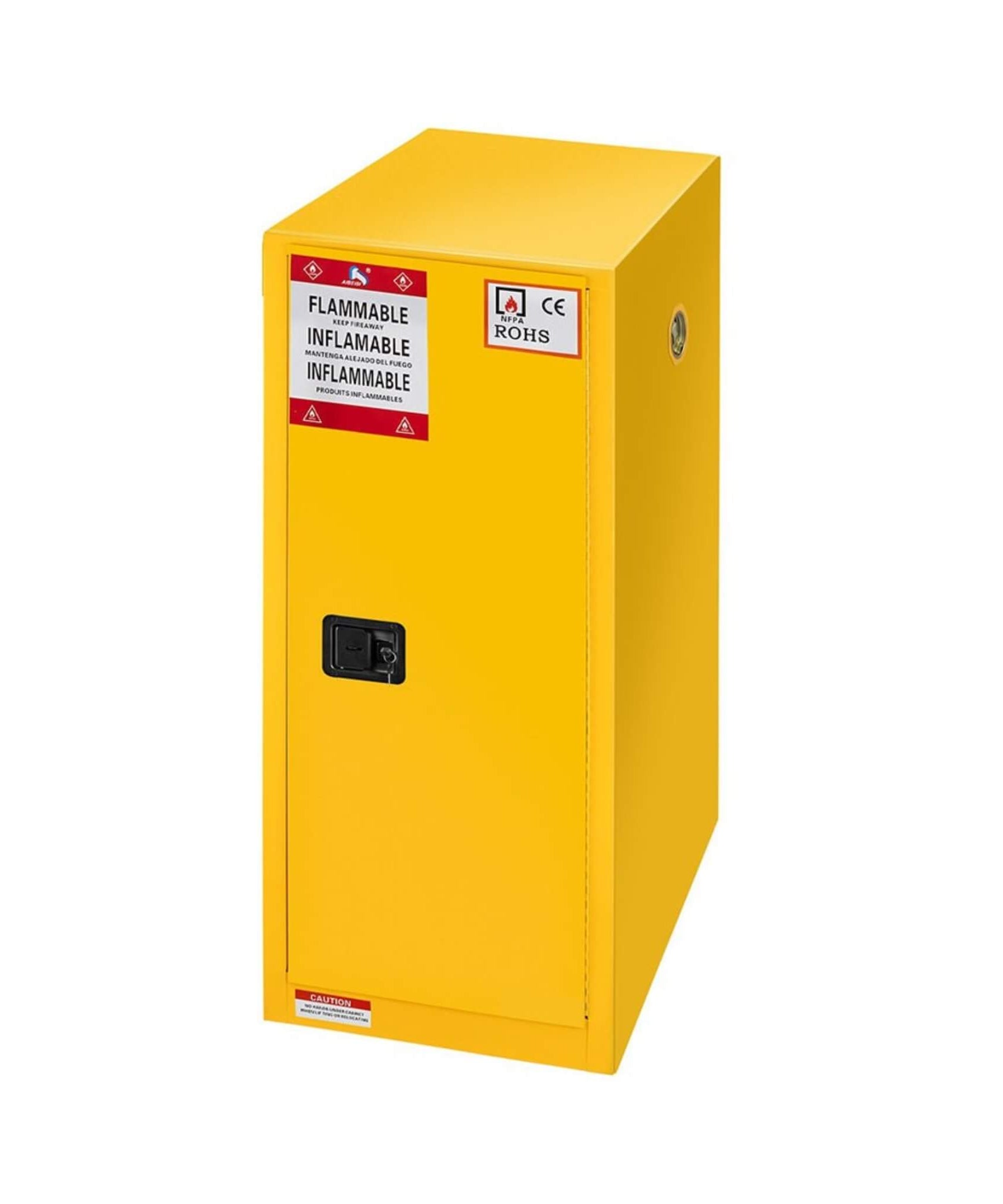 Großer gelber 35-Zoll-Hochleistungs-Brandschutzschrank für brennbare Stoffe (SAK52837)