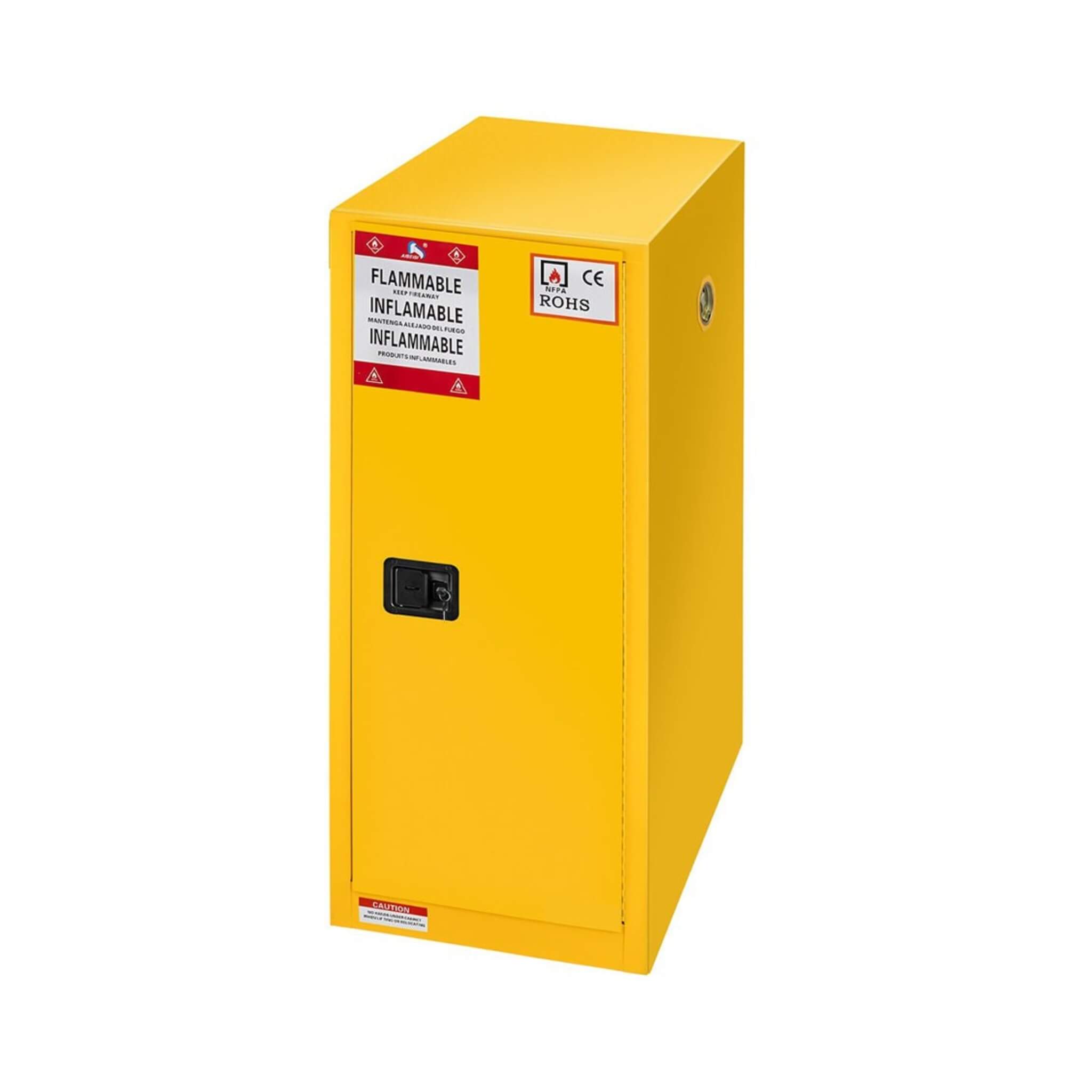 Large Yellow 35-Inch Heavy-Duty Flammable Welded Fireproof Storage Cabinet (SAK52837)