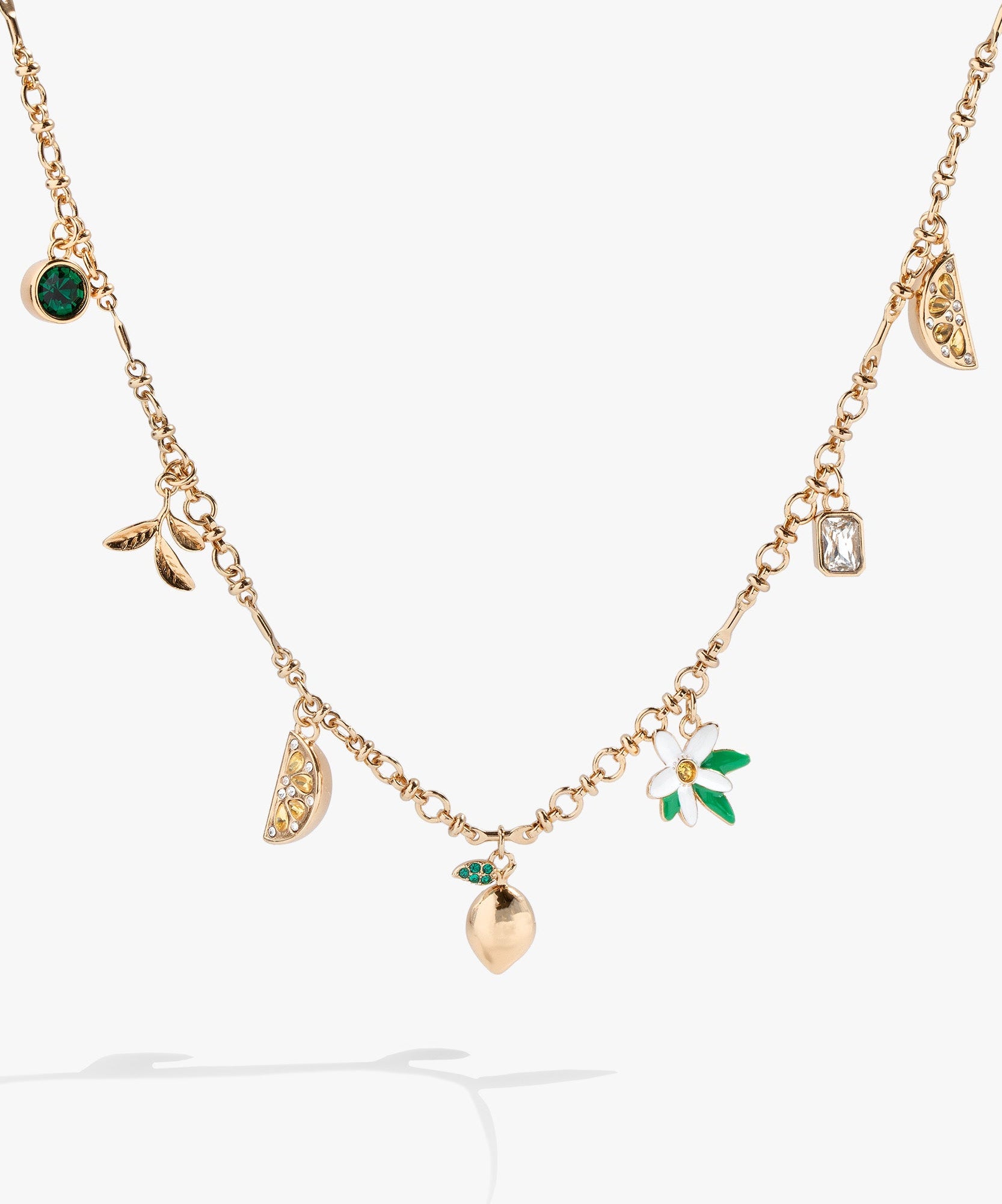 Lemon Multi-Charm Necklace