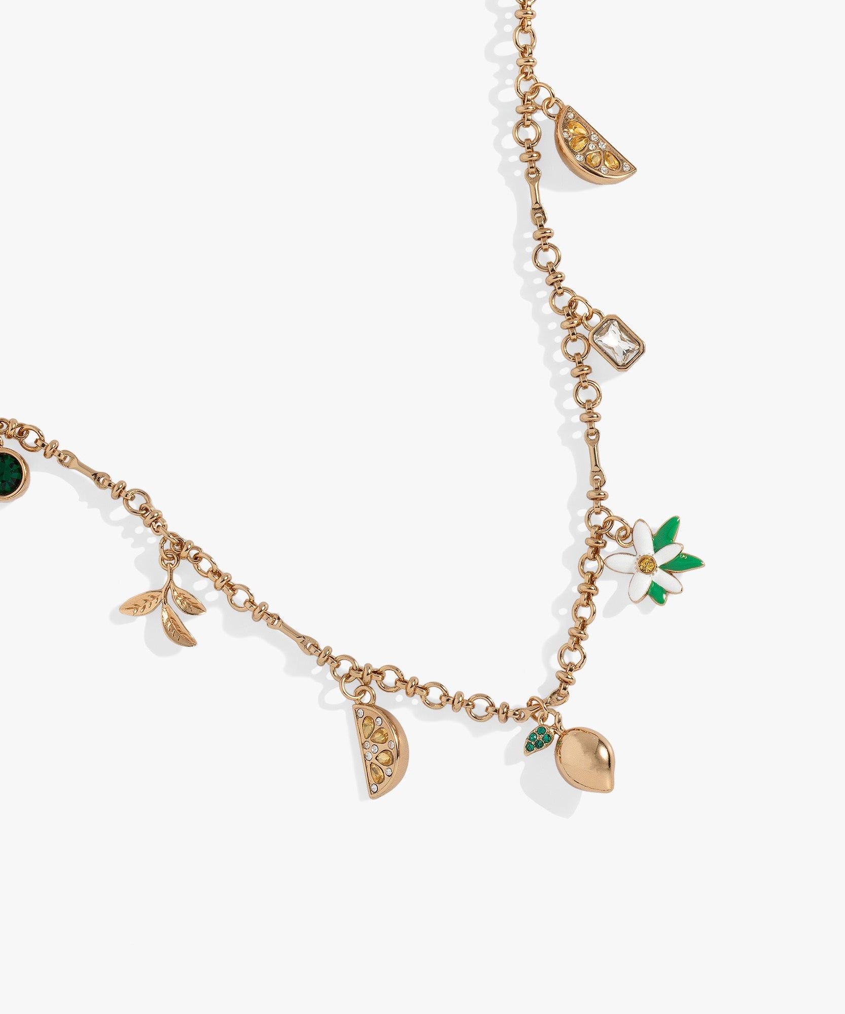 Lemon Multi-Charm Necklace