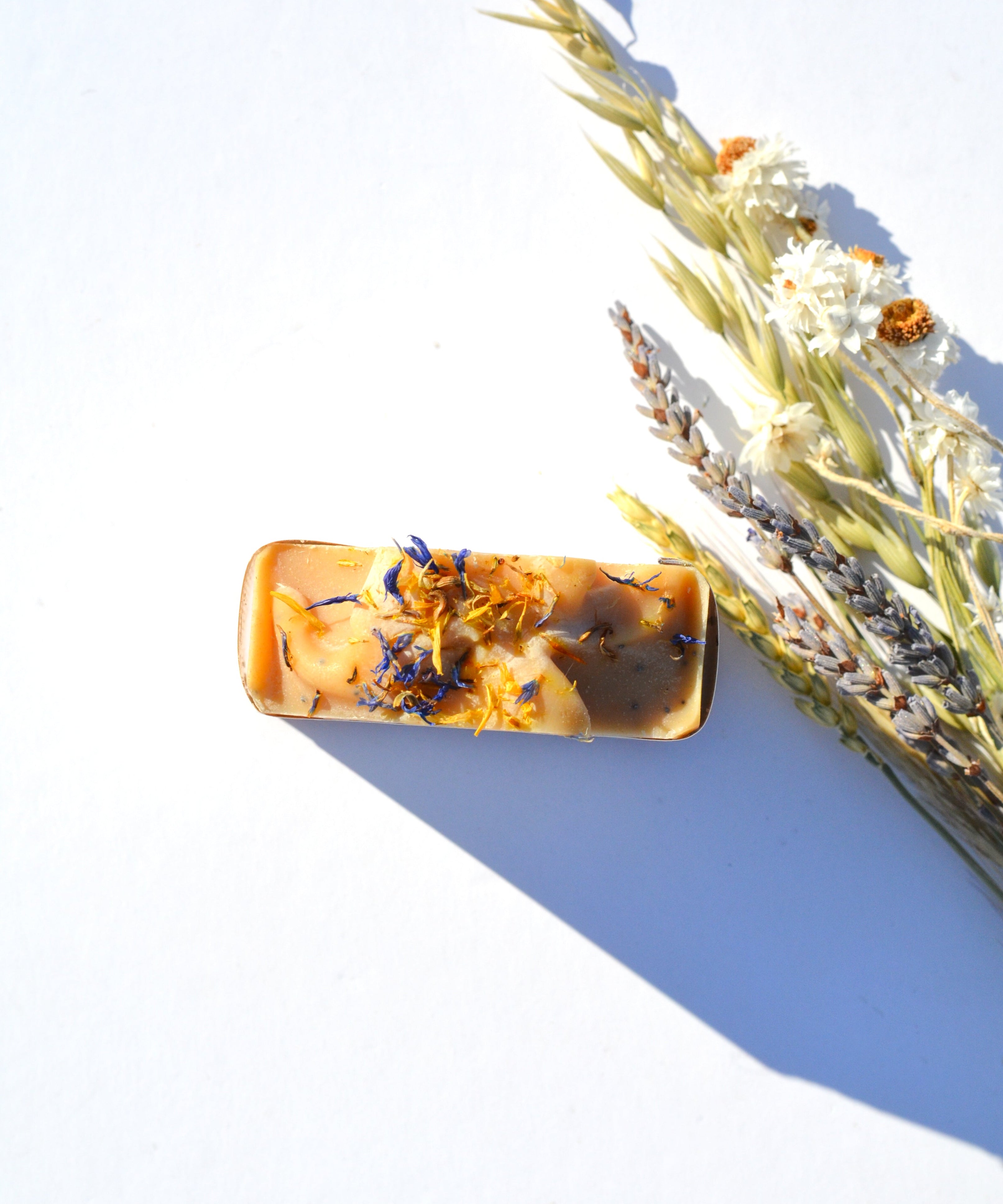 Lemon + Honey + Poppy Seed Handmade Tallow and Goat Milk Soap Bar