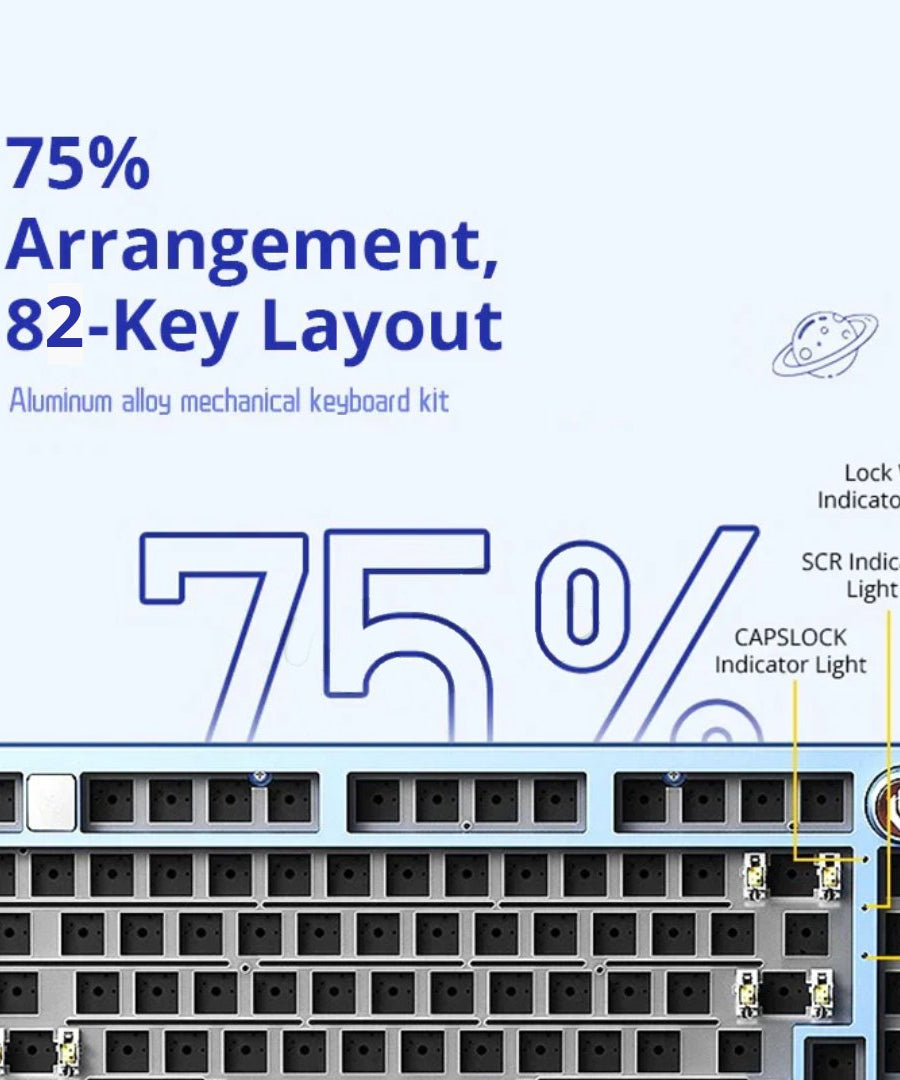 LEOBOG Hi75 75% Aluminum Alloy Keyboard Barebone Kit