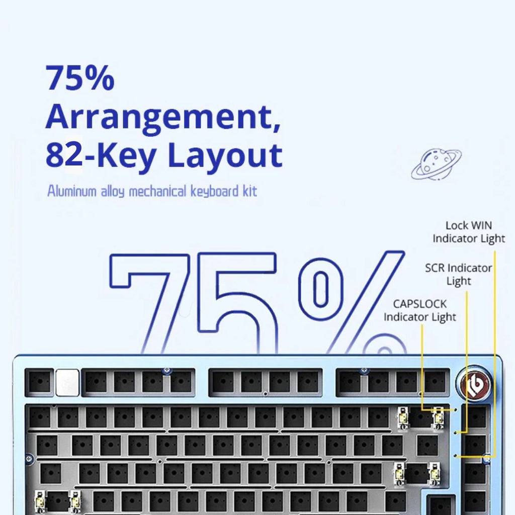 LEOBOG Hi75 75% Aluminum Alloy Keyboard Barebone Kit
