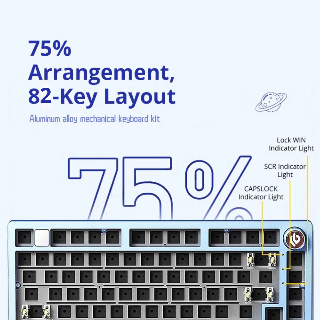 LEOBOG Hi75 75% Aluminum Alloy Keyboard Barebone Kit