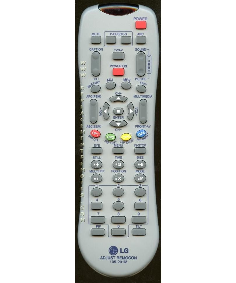 LG 105201M Master Service TV Remote Control