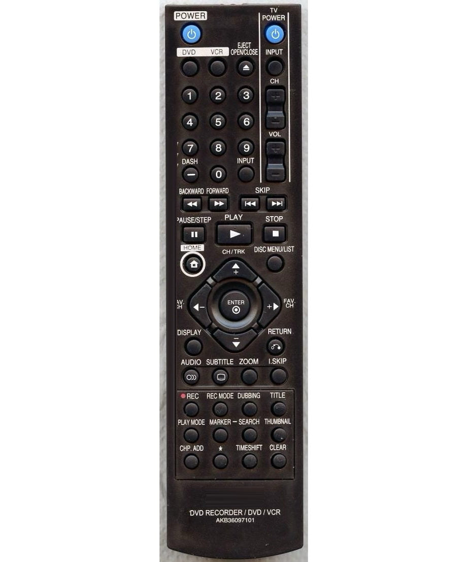 LG AKB36097101 DVDR Remote Control