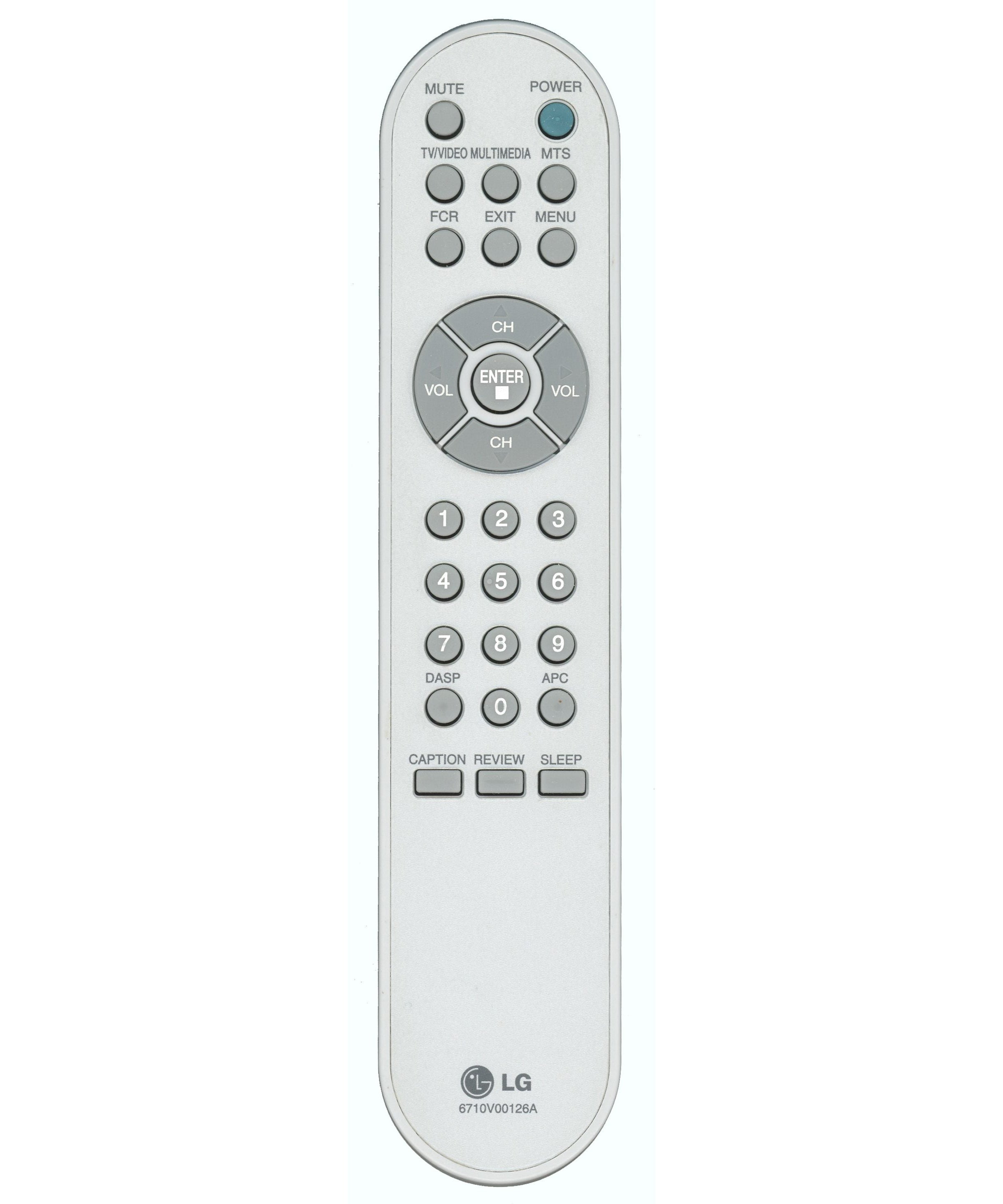 LG 6710V00126A TV Remote Control