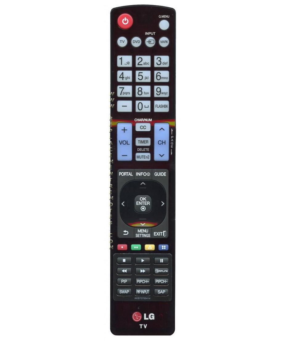 LG AKB73755414 Remote Control for HOSPITALITY TV's - AGF76692613