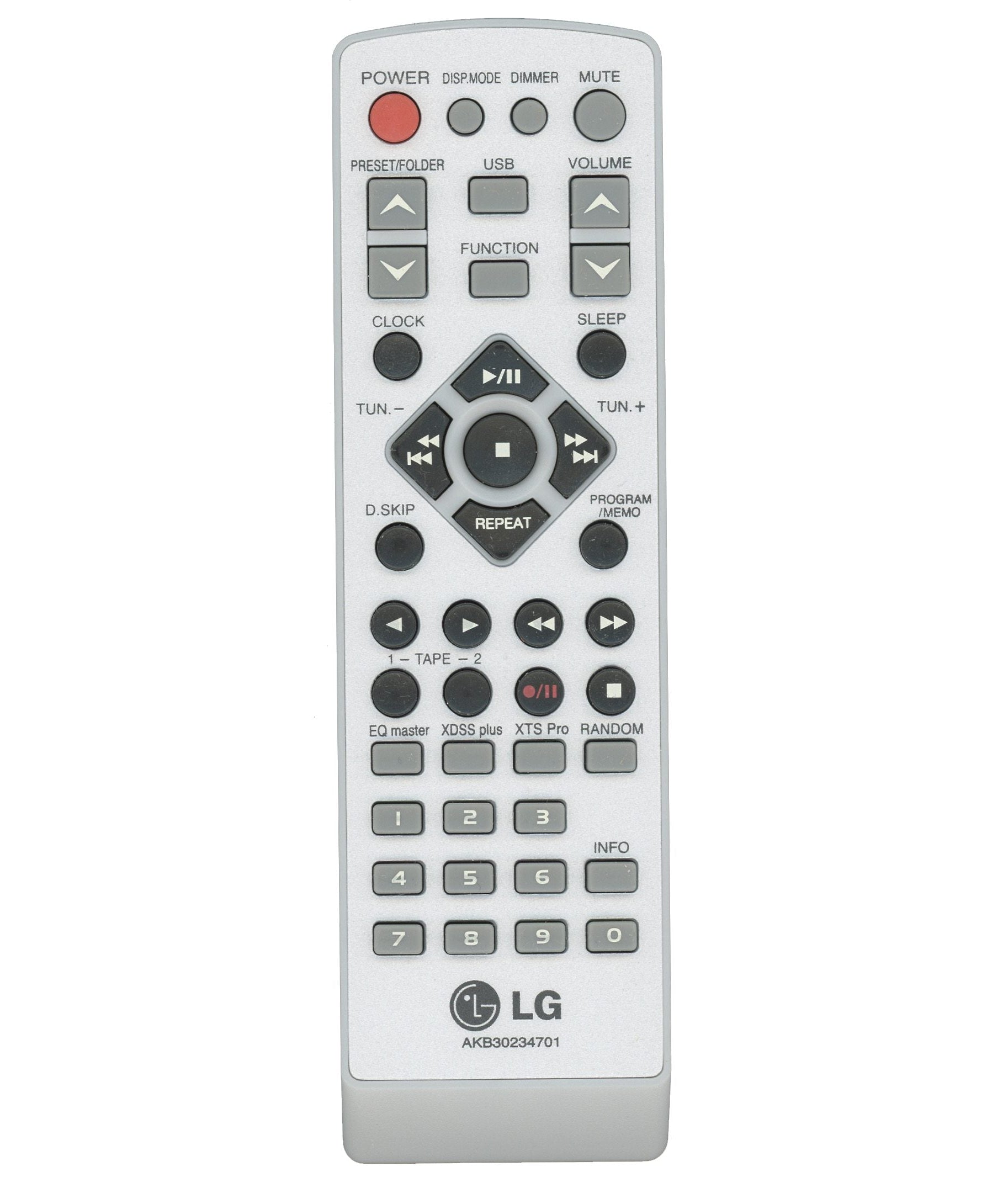 LG AKB303234701 Audio Remote Control