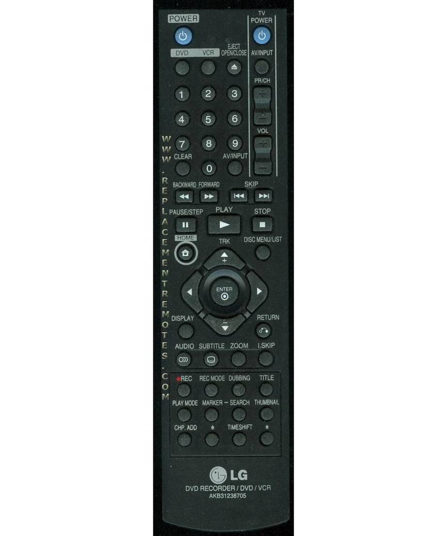 LG AKB31238705 DVDR Remote Control