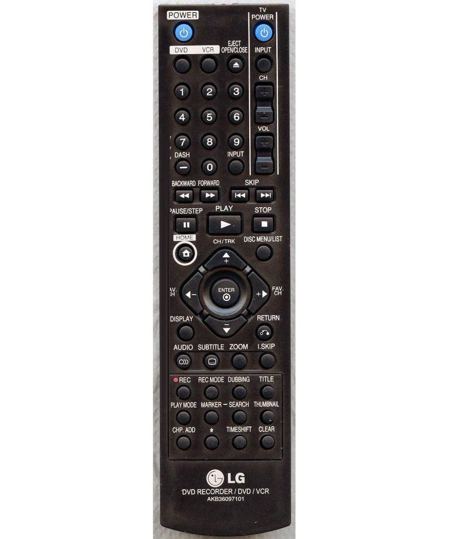 LG AKB36097101 DVDR Remote Control