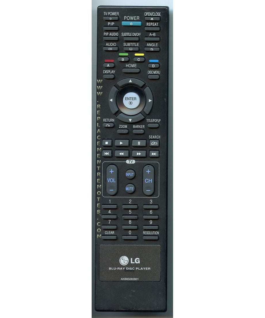 LG AKB65092801 TV Remote Control