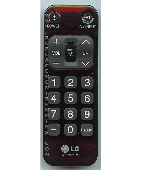 LG AKB72913103 TV Remote Control