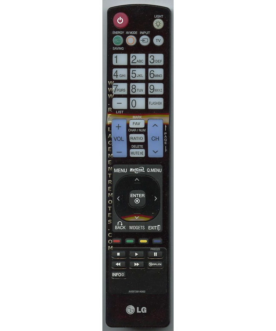 LG AKB72914002 TV Remote Control