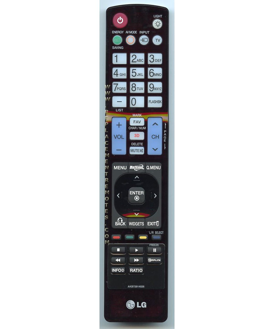 LG AKB72914026 TV Remote Control