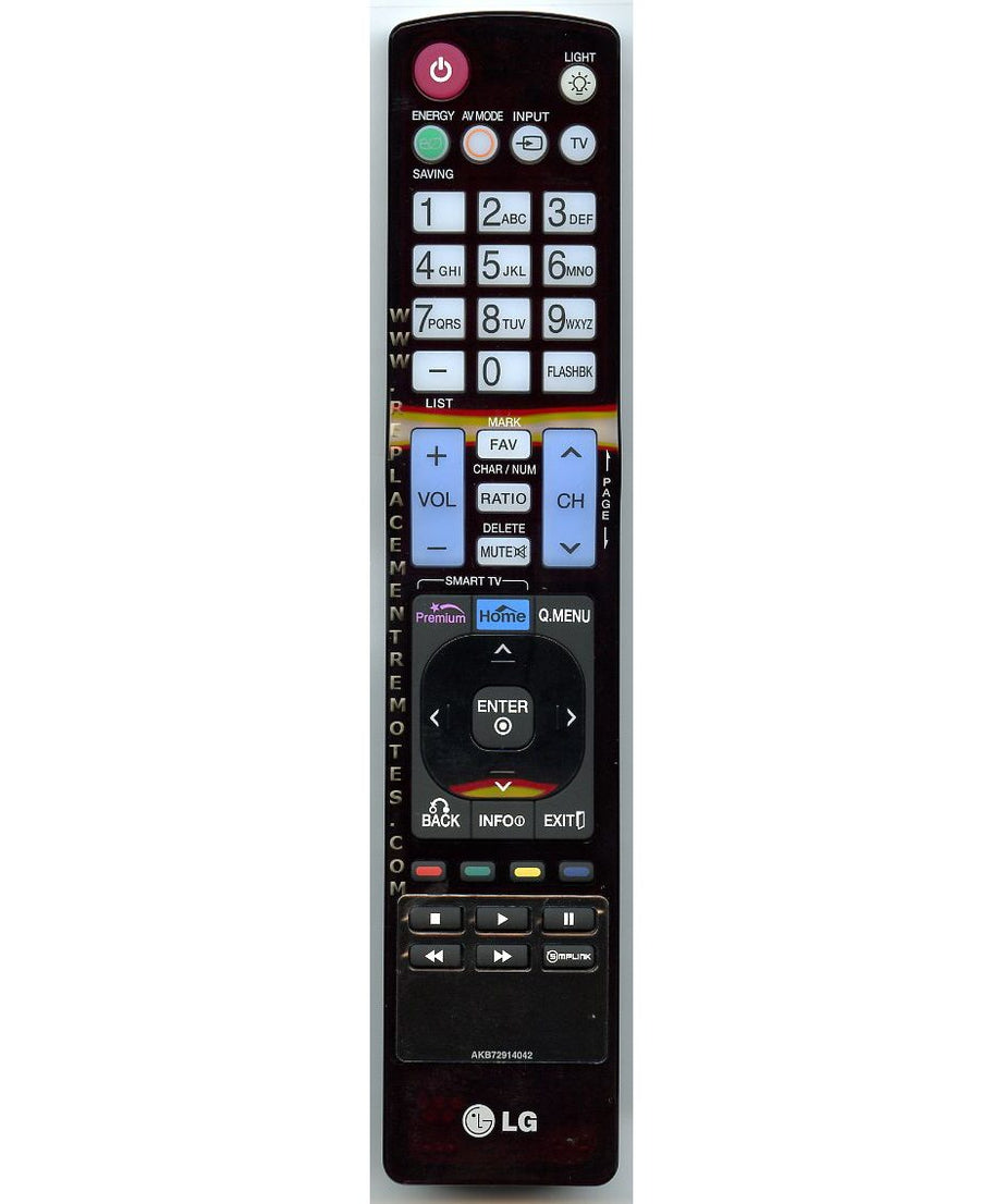 LG AKB72914042 TV Remote Control