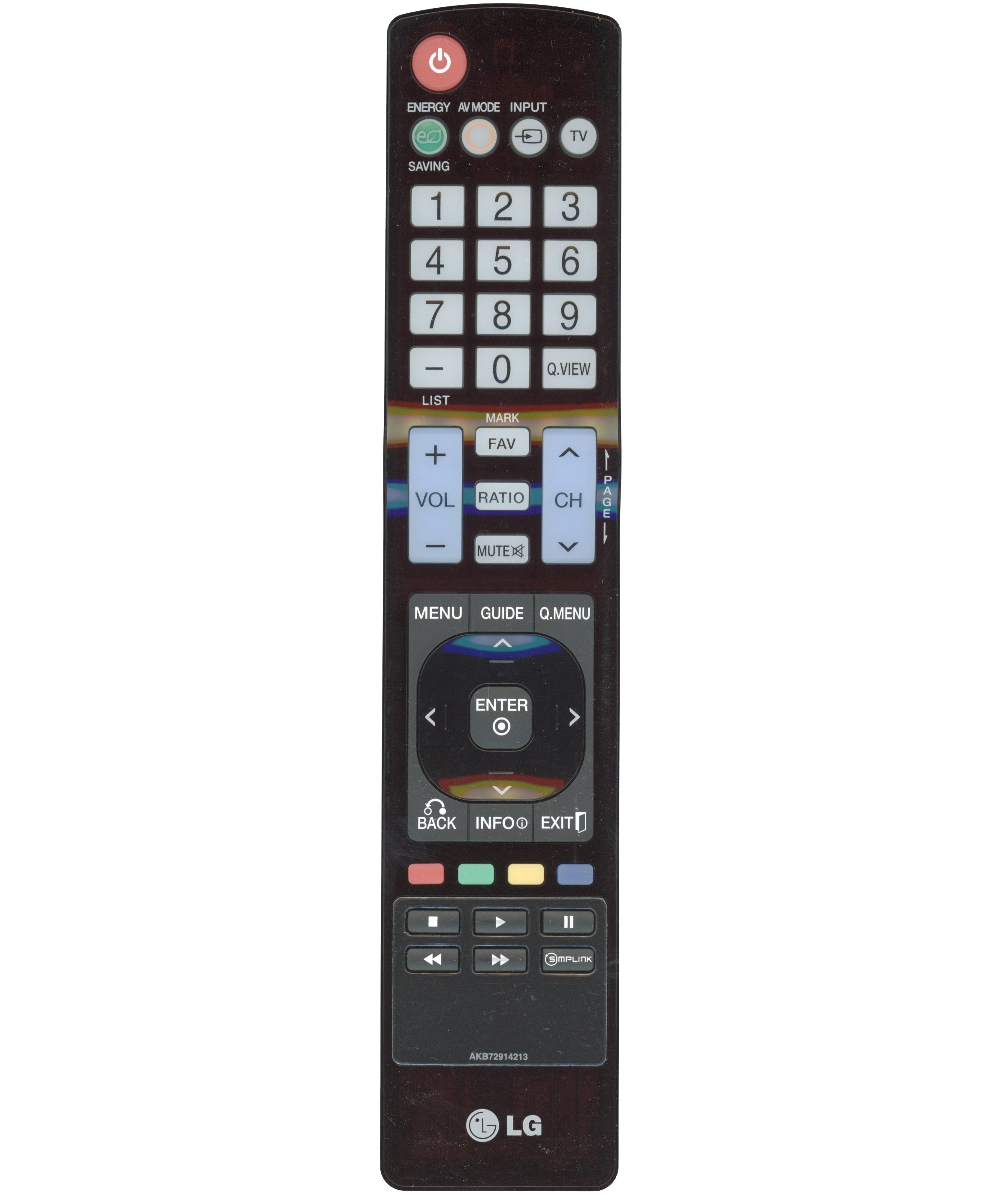 LG AKB72914213 TV Remote Control