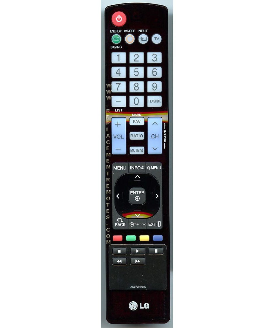LG AKB72914240 TV Remote Control