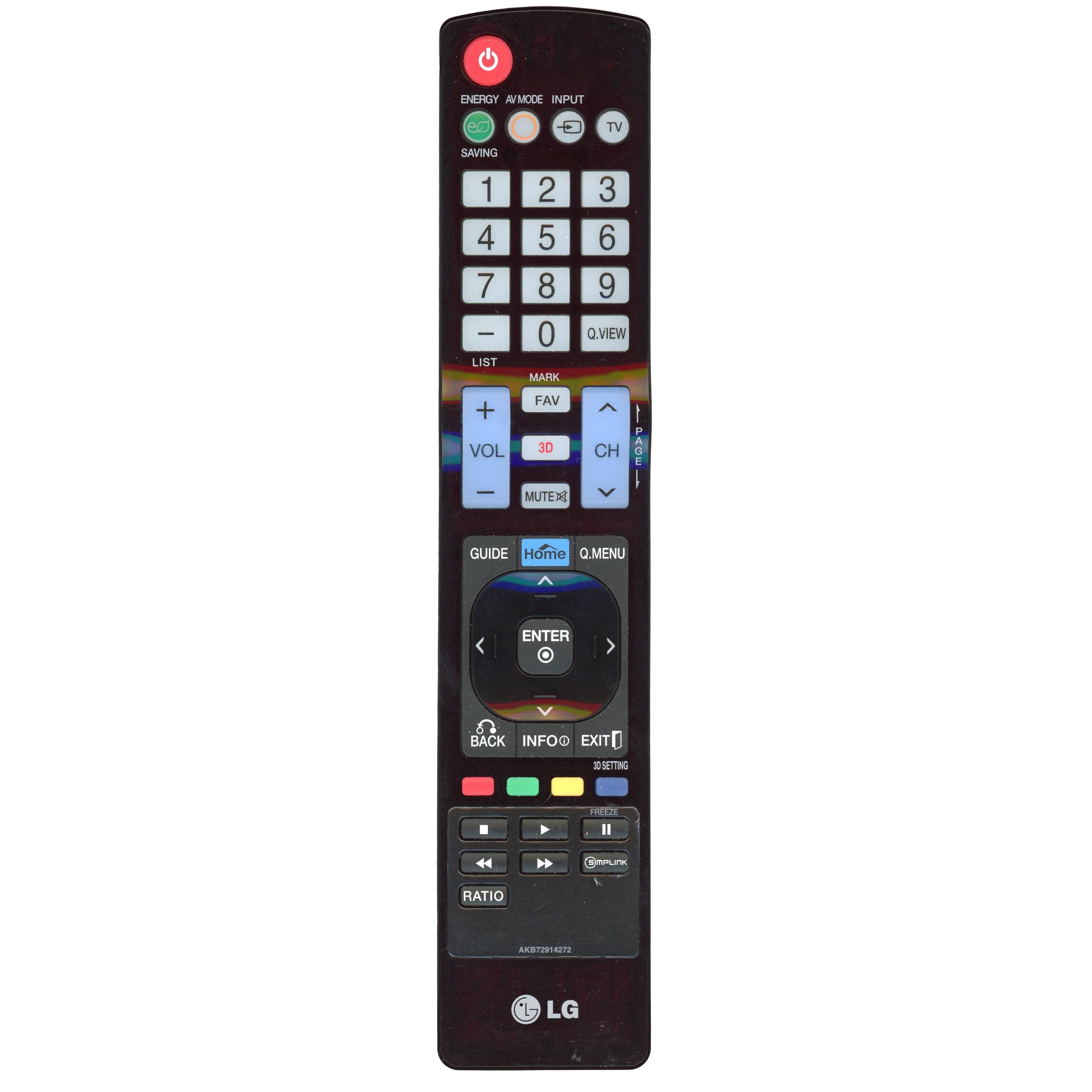 LG AKB72914272 TV Remote Control