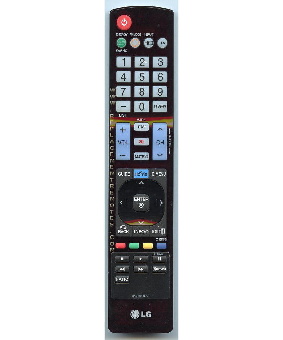 LG AKB72914272 TV Remote Control