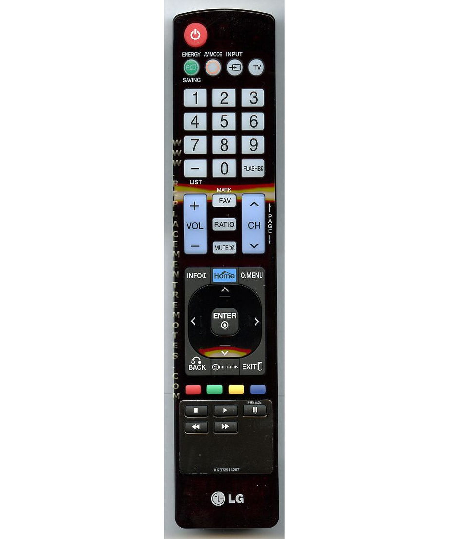 LG AKB72914287 TV Remote Control