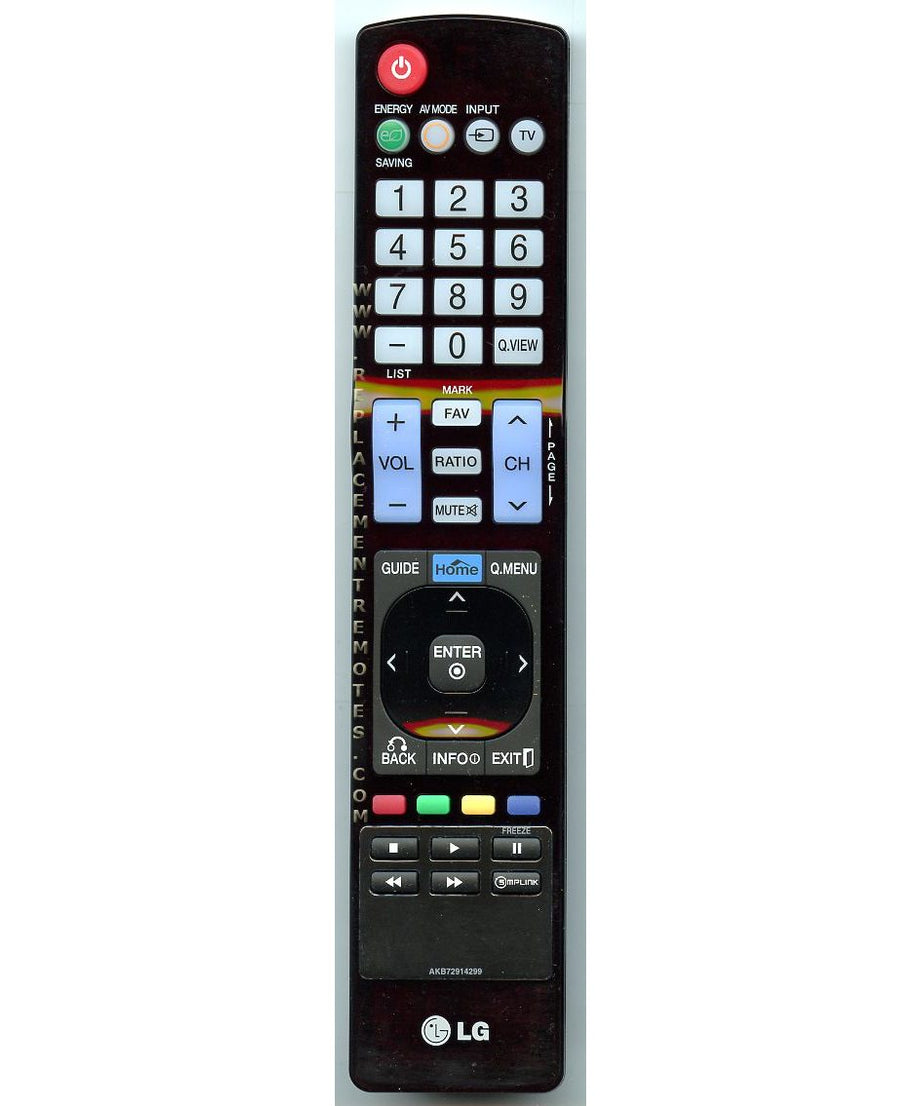 LG AKB72914299 TV Remote Control