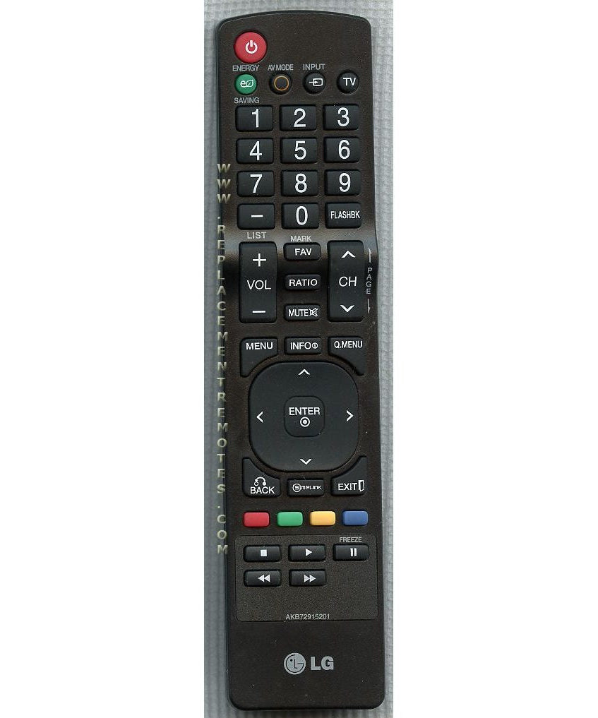 LG AKB72915201 TV Remote Control