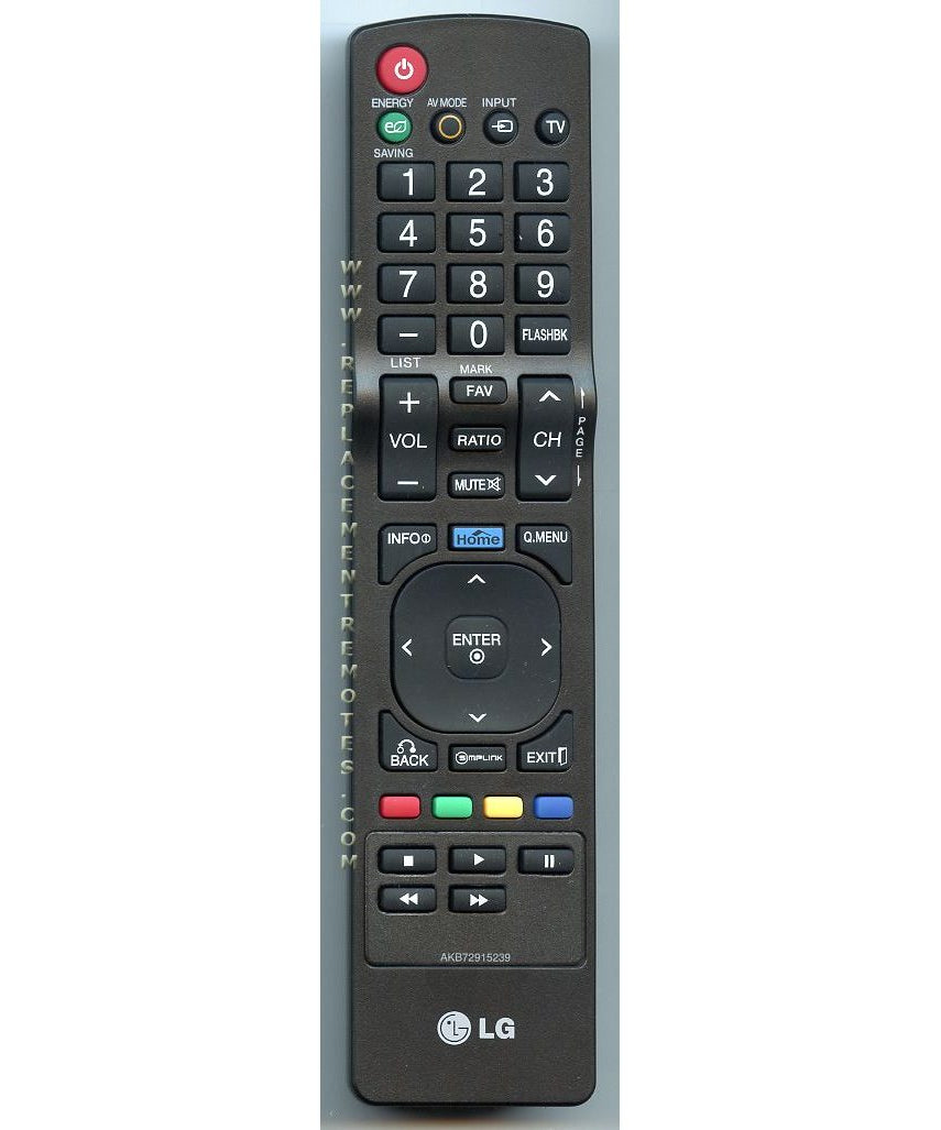 LG AKB72915239 TV Remote Control