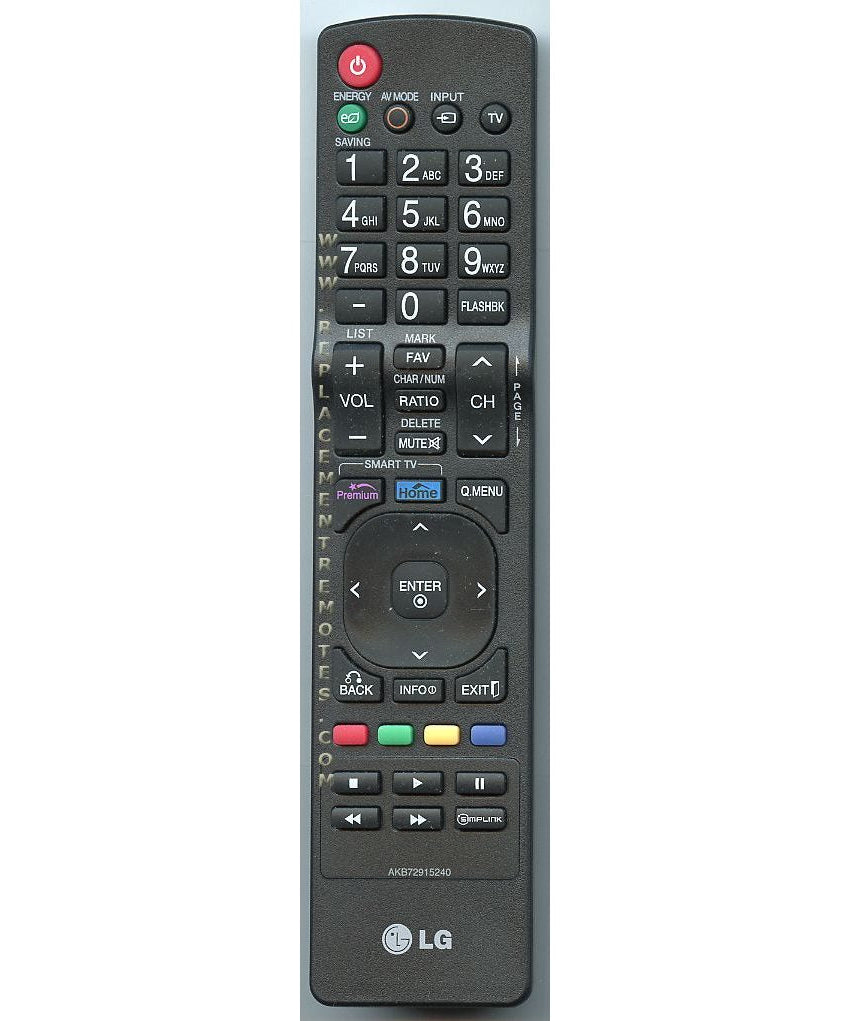 LG AKB72915240 TV Remote Control