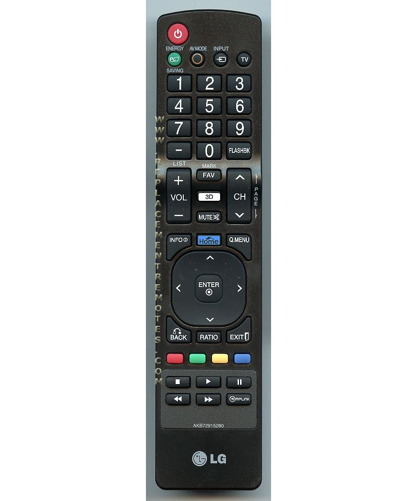 LG AKB72915280 TV Remote Control