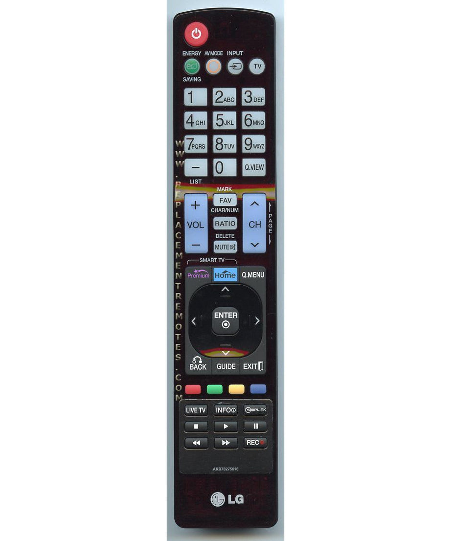 LG AKB73275616 TV Remote Control