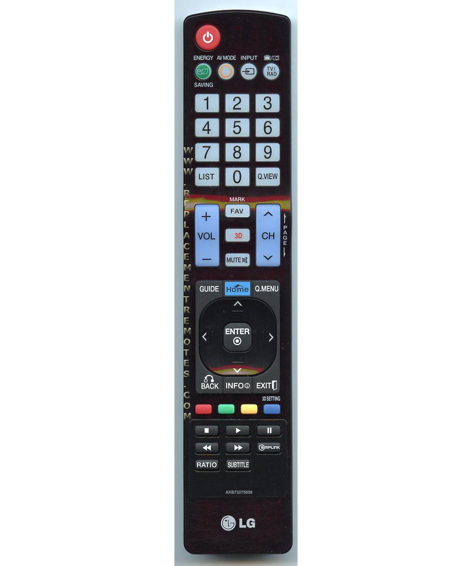 LG AKB73275650 TV Remote Control