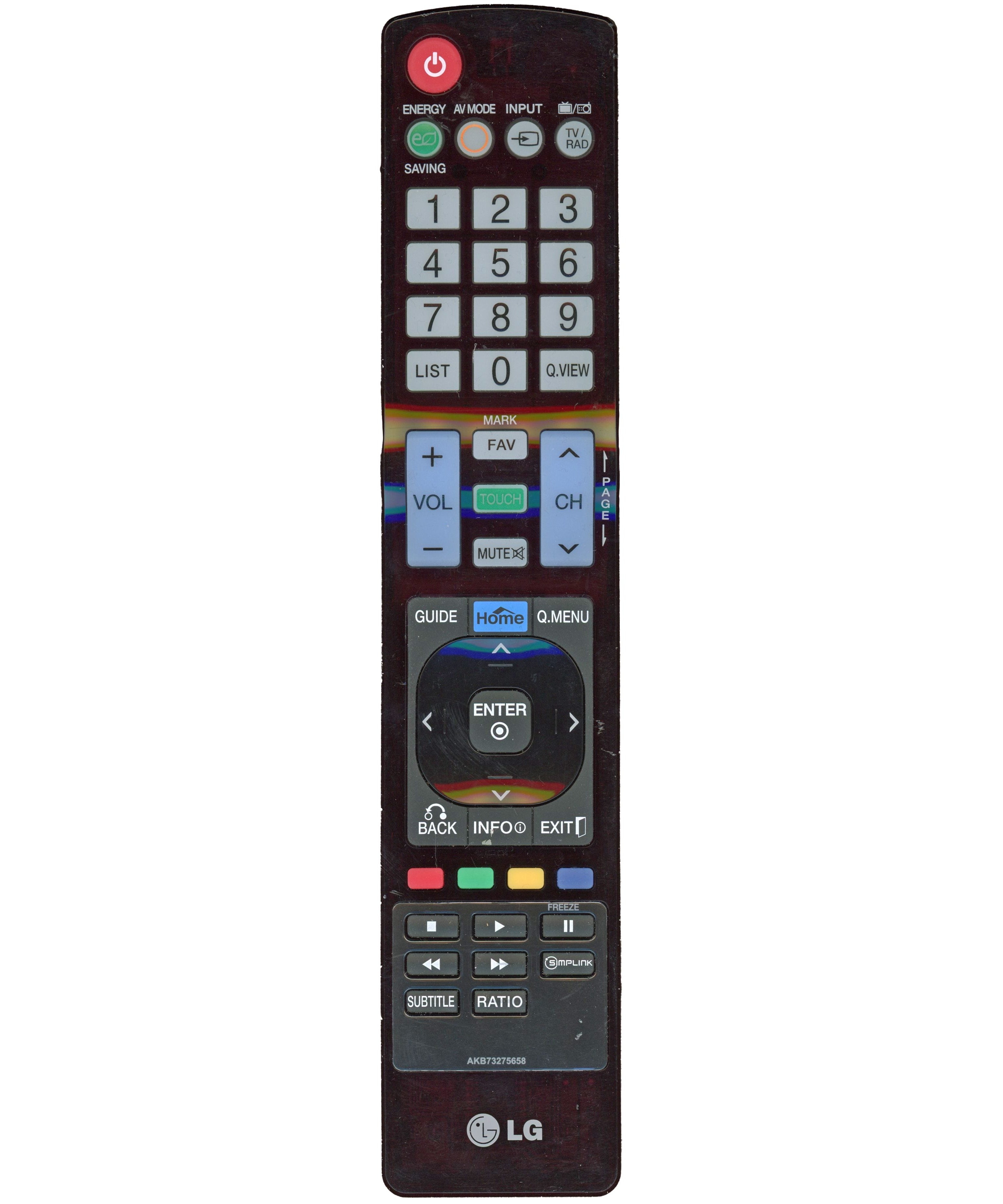 LG AKB73275658 TV Remote Control