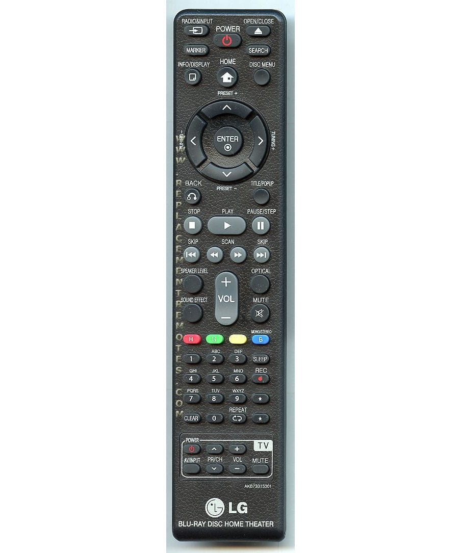 LG AKB73315301 Home Theater Remote Control
