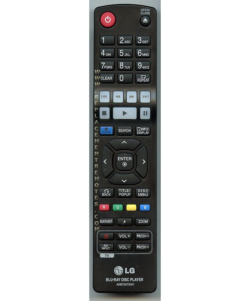 LG AKB73375501 TV Remote Control