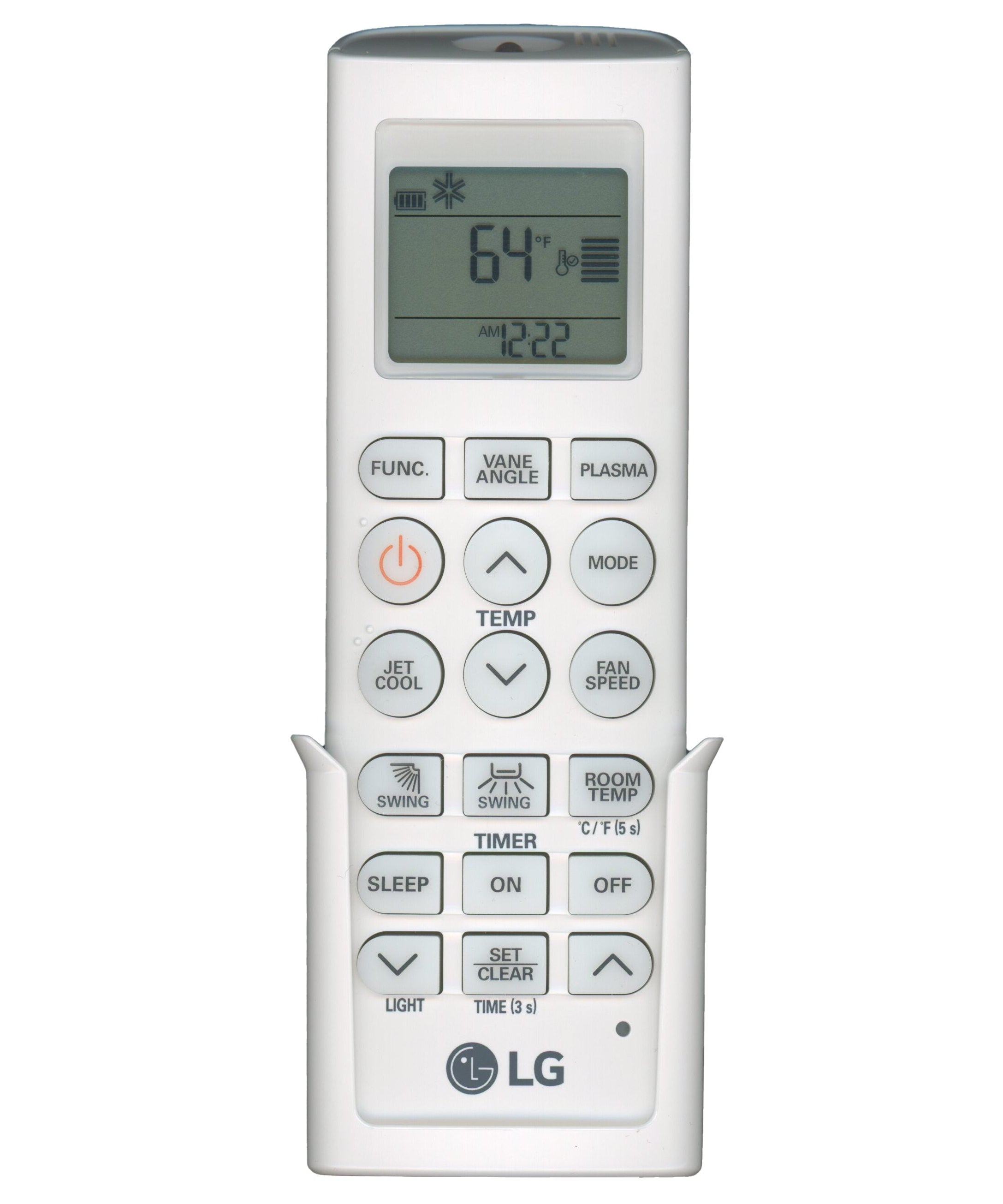 LG AKB73455712 Ceiling Cassette Single Zone Multi Air Conditioner Remote Control with Wall Mount - AKB73455712