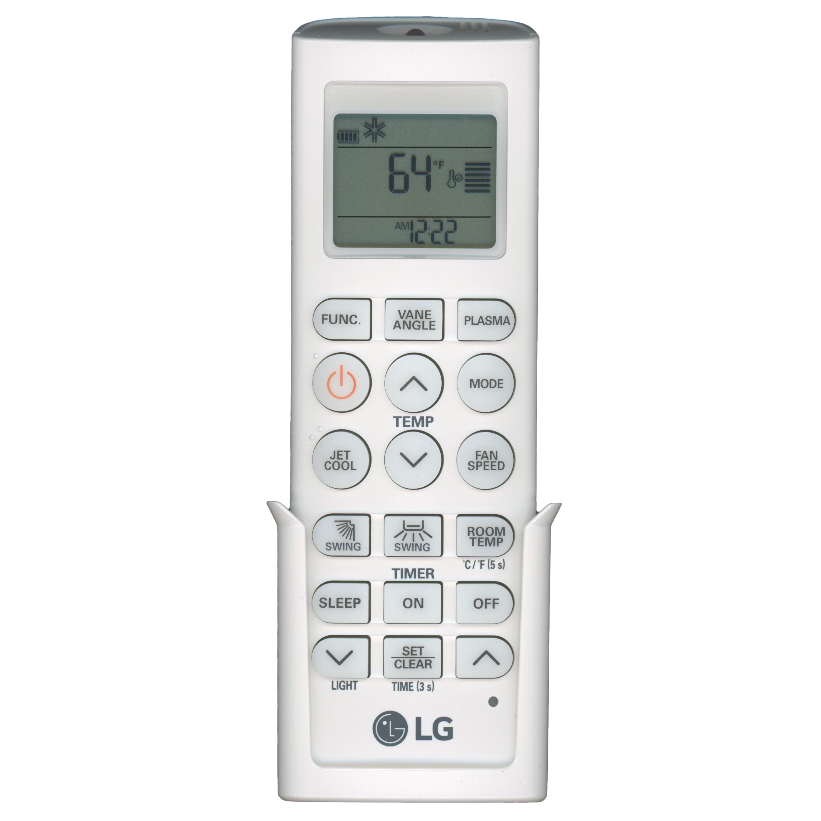 LG AKB73455712 Ceiling Cassette Single Zone Multi Air Conditioner Remote Control with Wall Mount - AKB73455712