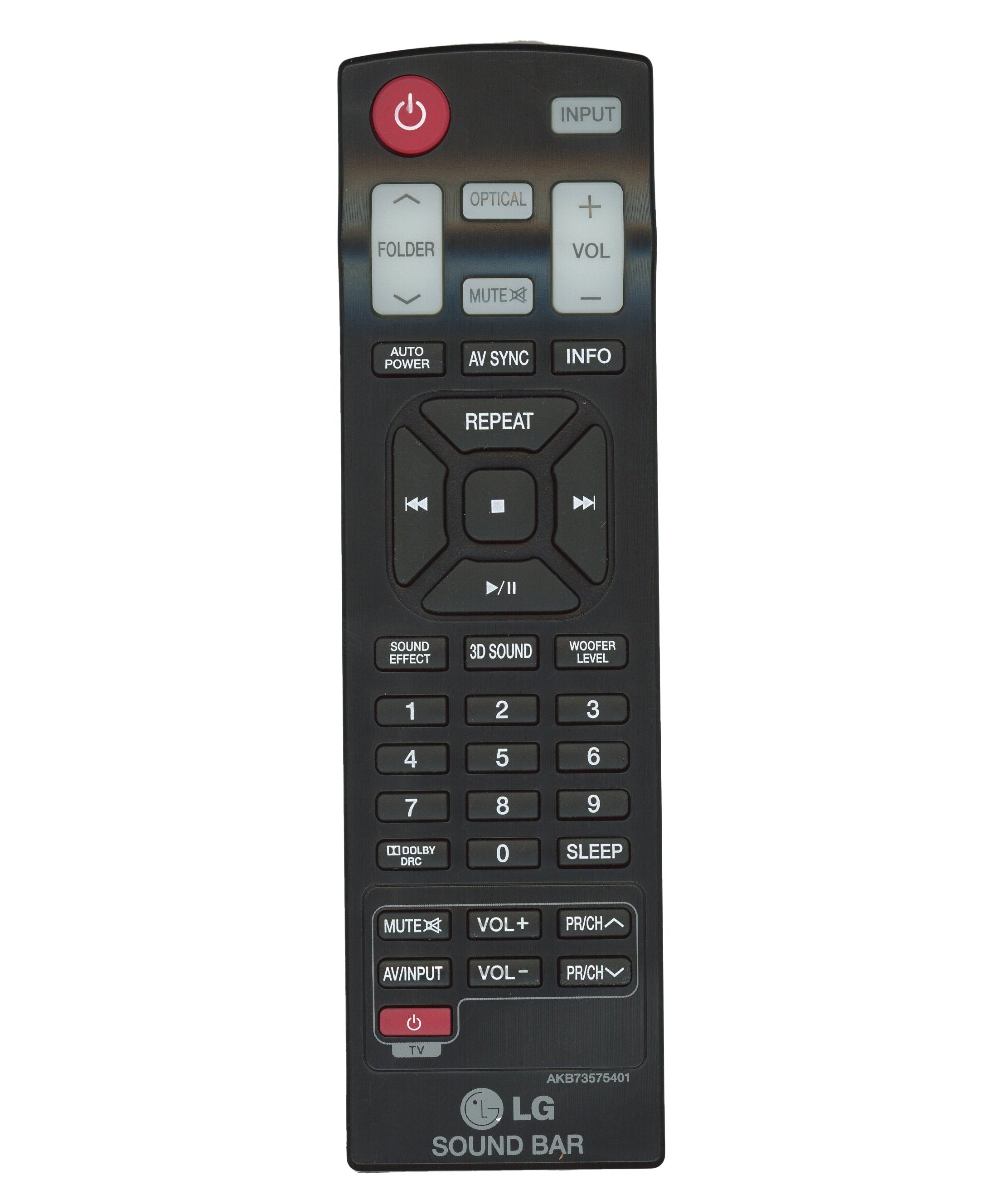 LG AKB73575401 Sound Bar Remote Control - AKB73575401